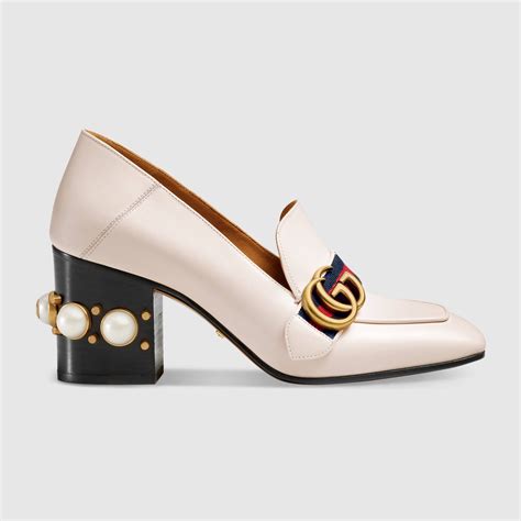 gucci loafer boots|gucci stacked heel loafer.